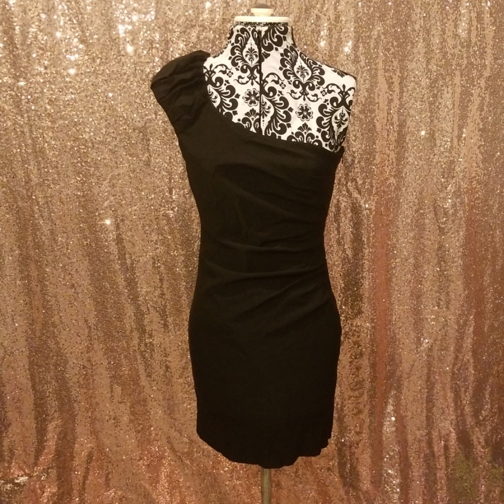 Black mini dress